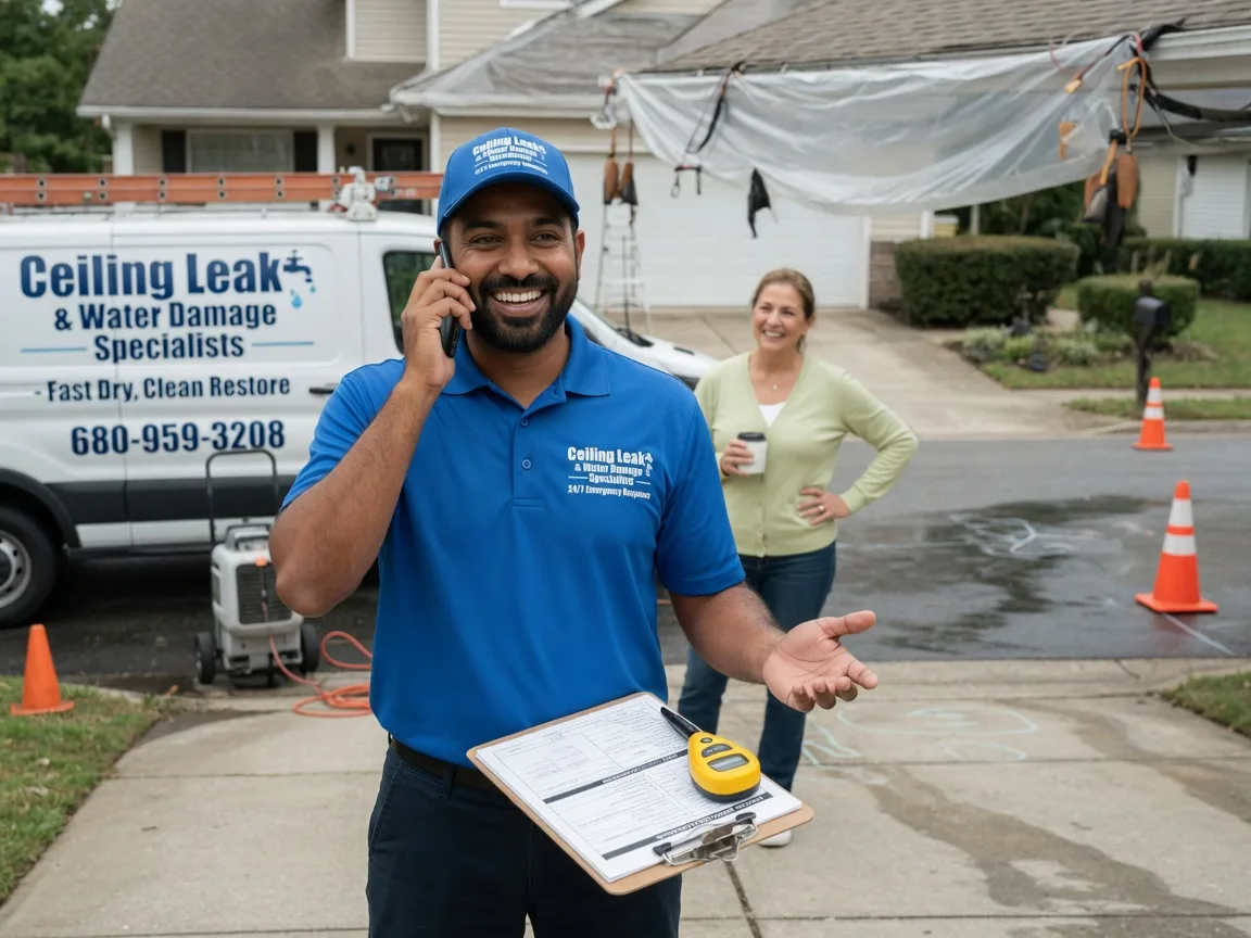 Ceiling Leak Cleanup Radcliffe, IA FAQs